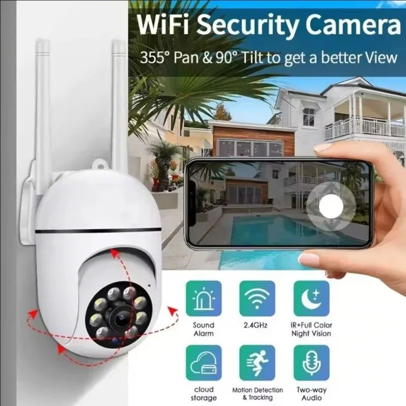 8MP Wireless PTZ Security Camera – Smart Outdoor Protection