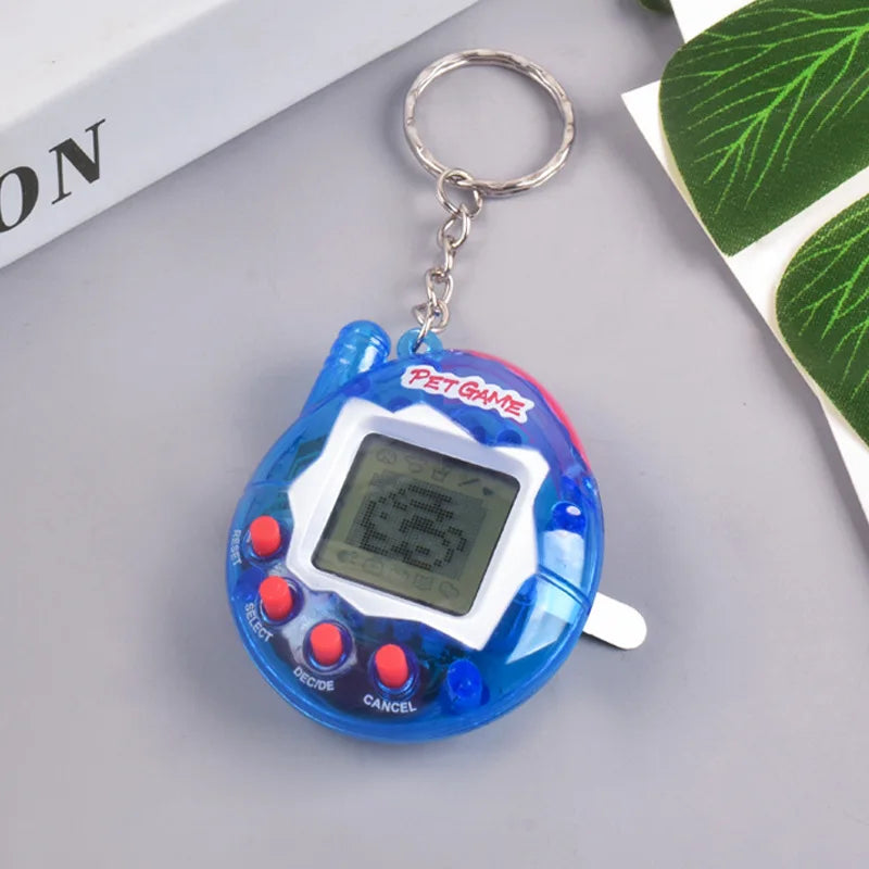 168-in-1 Virtual Electronic Pet Keychain – Nostalgic Retro Pixel Game Toy