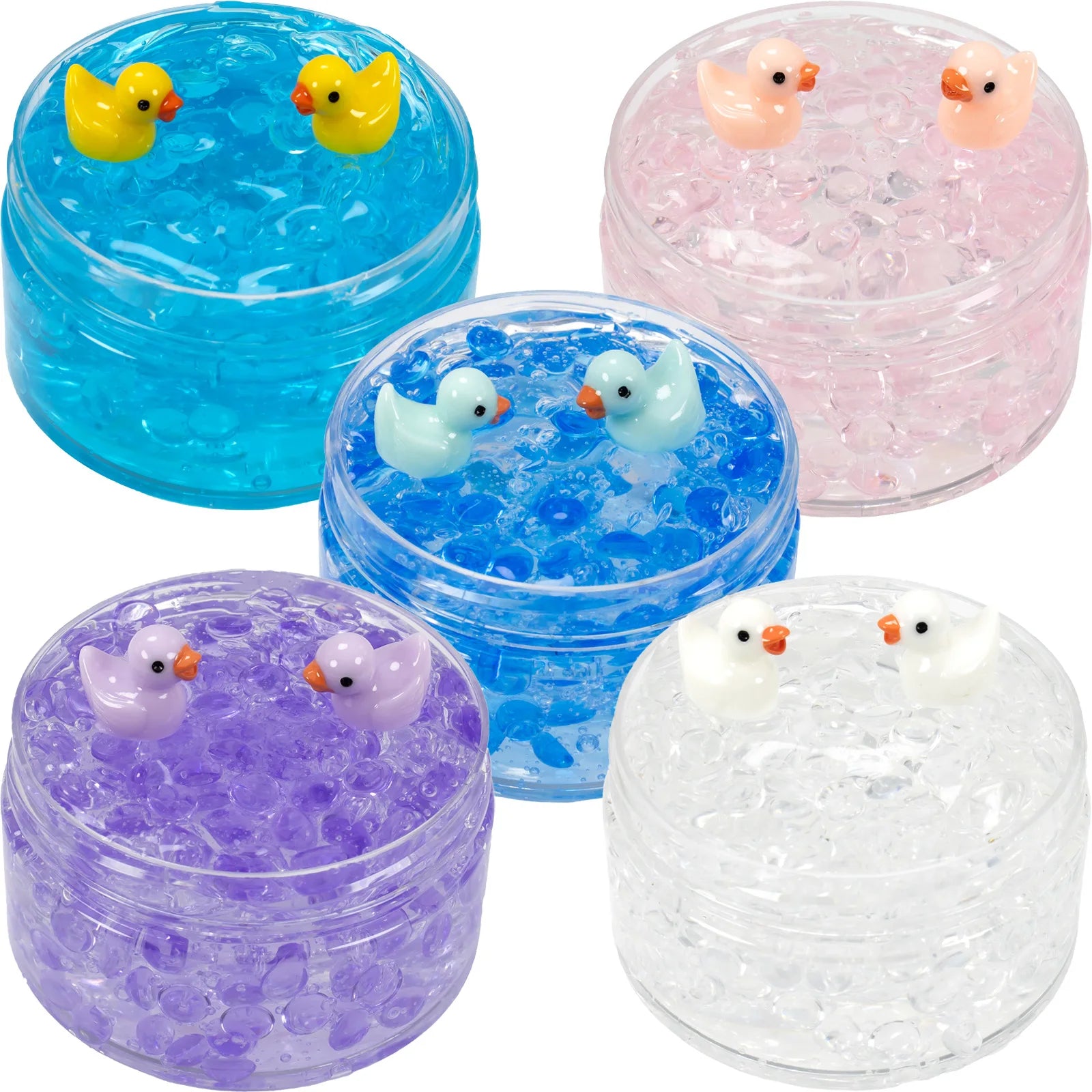 Duck Crunch Crystal Slime™ – Clear Beads Sensory Slime