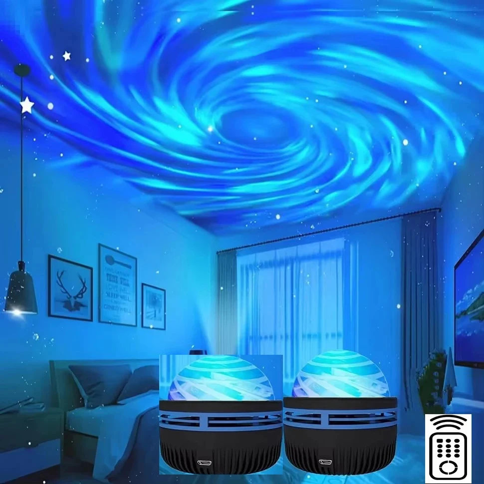 LED Galaxy Projector Night Light – Colorful Starry Sky for Bedrooms & Parties