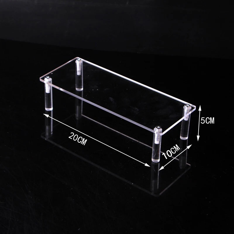 Black Acrylic Riser Display Shelf – Multi-Level Perfume & Cosmetic Organizer