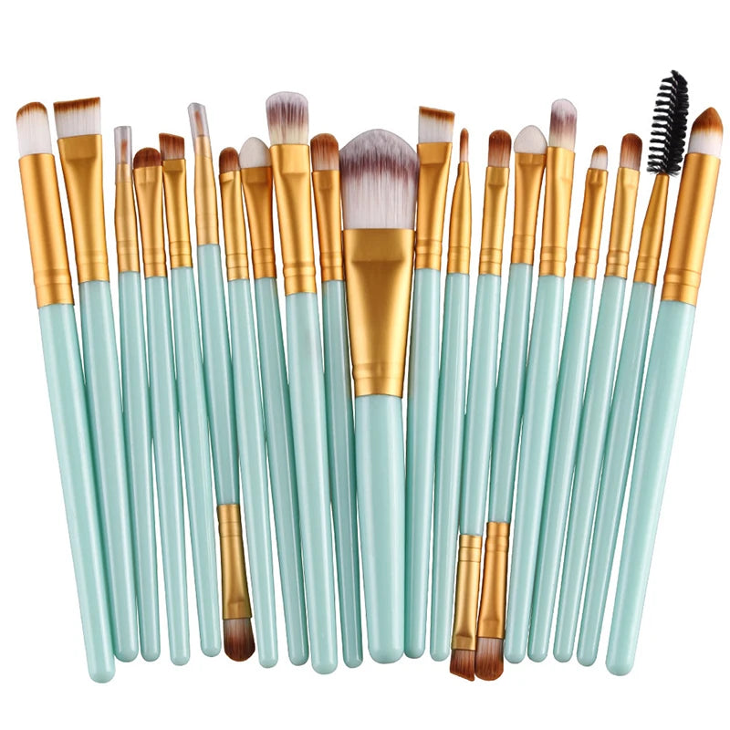 20-Piece Professional Makeup Brush Set – Soft Full Face Beauty Brush Collection