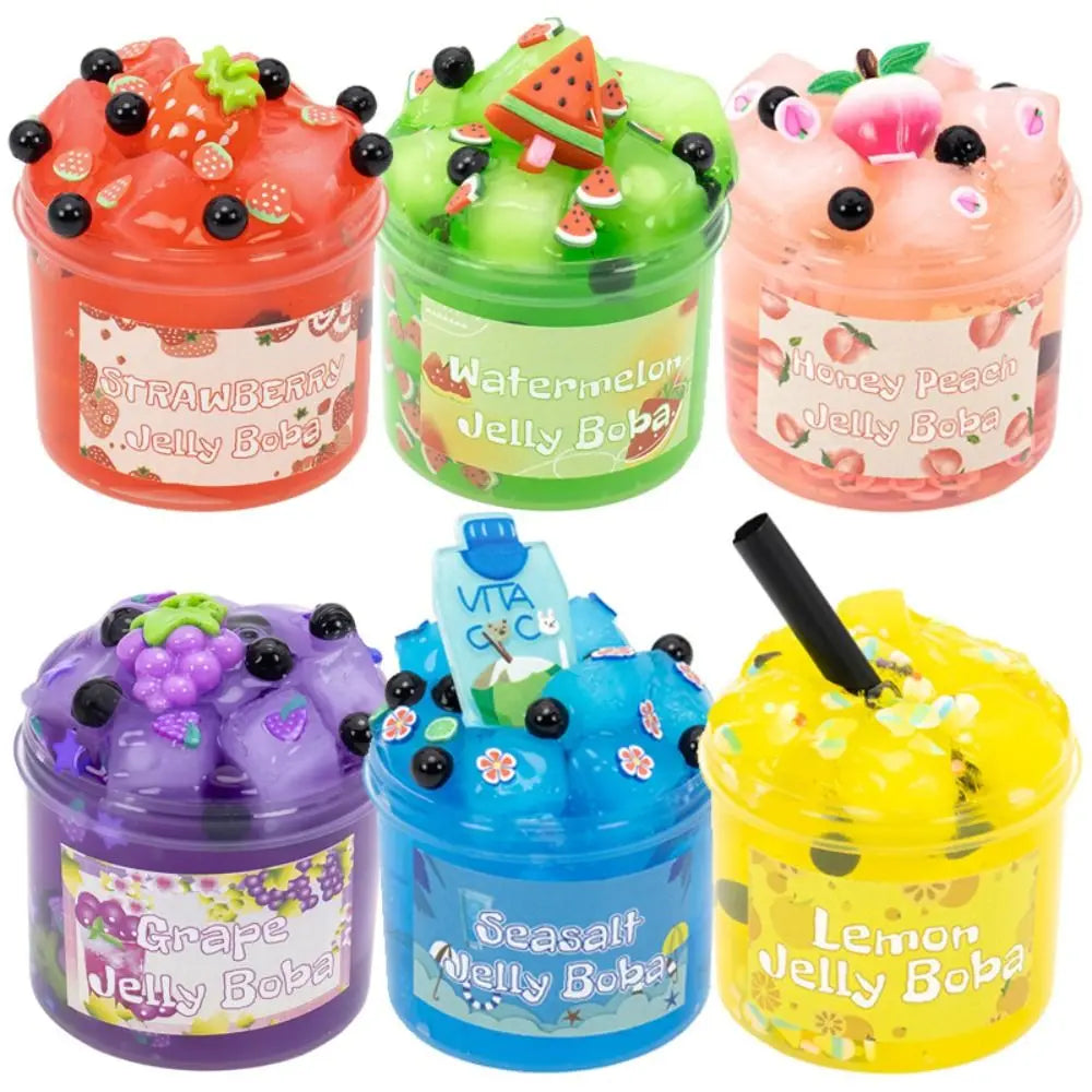 Crystal Fruit Slime Kit™ – Non-Sticky Jelly Cube Stress Relief Slime