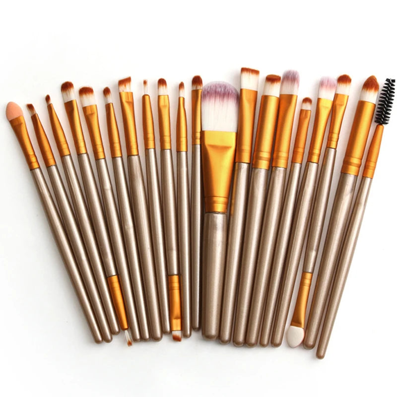 20-Piece Professional Makeup Brush Set – Soft Full Face Beauty Brush Collection