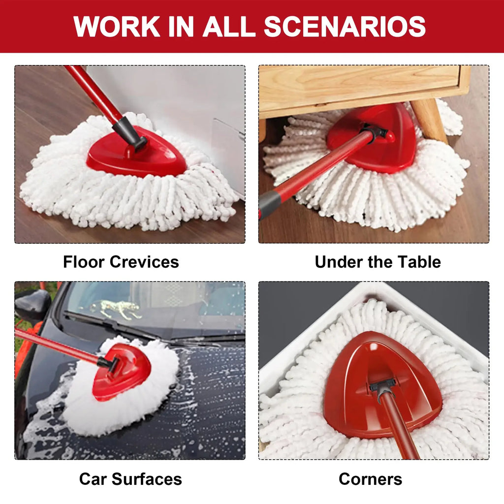Microfiber Spin Mop Replacement Head – Soft &amp; Absorbent Mop Refill