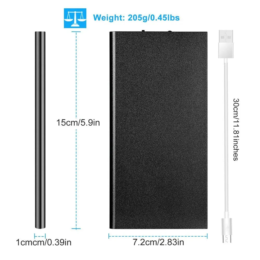 20000mAh Portable Power Bank – Fast Charging with Built-In Flashlight