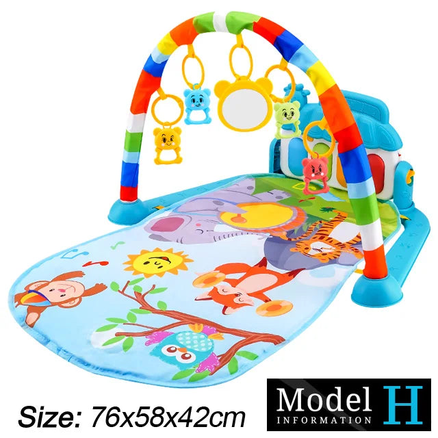 Baby Fitness Play Gym – Musical Kick & Play Activity Mat (0–36 Months)