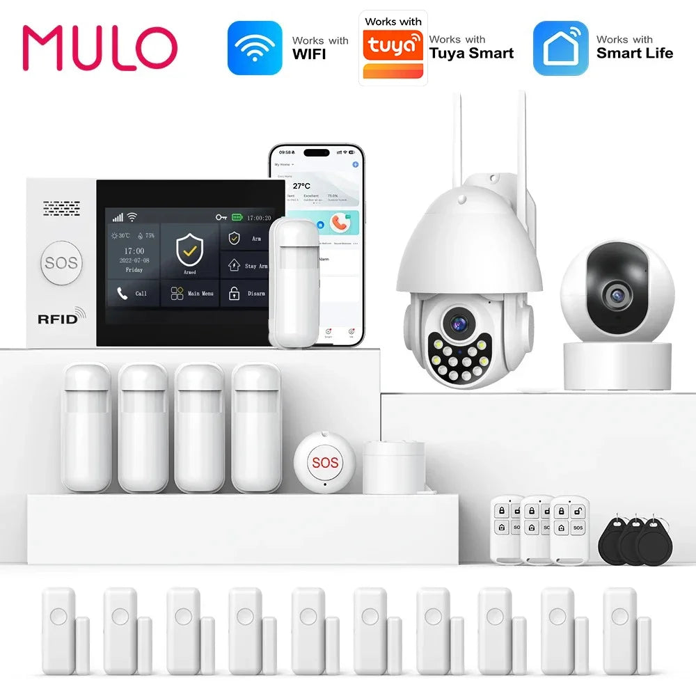 Smart Home Security Alarm System – 4G GSM WiFi Wireless Burglar Protection Kit